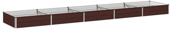 Povišeni vrtni krevet Smeđa 400 x 80 x 24 cm - 400 x 80 x 24 cm Smeđa