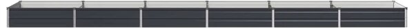 Povišeni vrtni krevet Antracit 480 x 80 x 24 cm - 480 x 80 x 24 cm Antracit