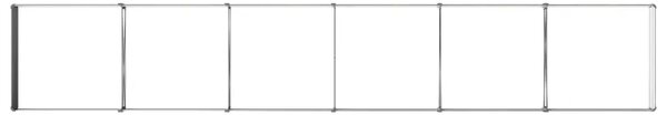 Povišeni vrtni krevet Crna 480 x 80 x 24 cm - 480 x 80 x 24 cm Crna