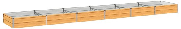 Povišeni vrtni krevet Prirodna 480 x 80 x 24 cm - 480 x 80 x 24 cm Prirodna