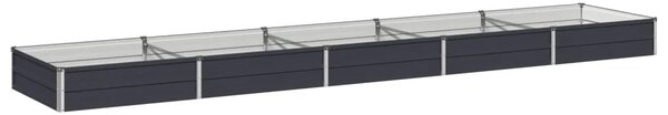 Povišeni vrtni krevet Antracit 400 x 80 x 24 cm - 400 x 80 x 24 cm Antracit