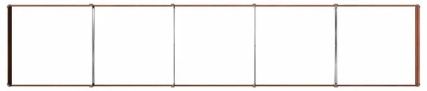 Povišeni vrtni krevet Rđa 400 x 80 x 24 cm corton - 400 x 80 x 24 cm Otporni čelik