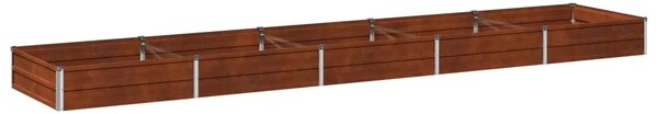 Povišeni vrtni krevet Rđa 400 x 80 x 24 cm corton - 400 x 80 x 24 cm Otporni čelik