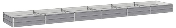 Povišeni vrtni krevet Siva 480 x 80 x 24 cm - 480 x 80 x 24 cm Siva