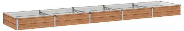 Povišeni vrtni krevet Drvena smeđa 400 x 80 x 24 cm - 400 x 80 x 24 cm Smeđa drvo