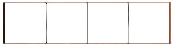 Povišeni vrtni krevet Rđa 320 x 80 x 24 cm corton - 320 x 80 x 24 cm Otporni čelik