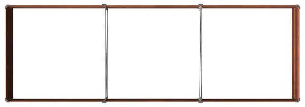 Povišeni vrtni krevet Rđa 240 x 80 x 24 cm corton - 240 x 80 x 24 cm Otporni čelik