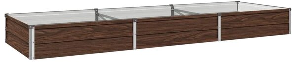 Povišeni vrtni krevet Crna 240 x 80 x 24 cm - 240 x 80 x 24 cm Crna