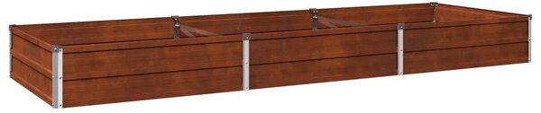 Povišeni vrtni krevet Rđa 240 x 80 x 24 cm corton - 240 x 80 x 24 cm Otporni čelik