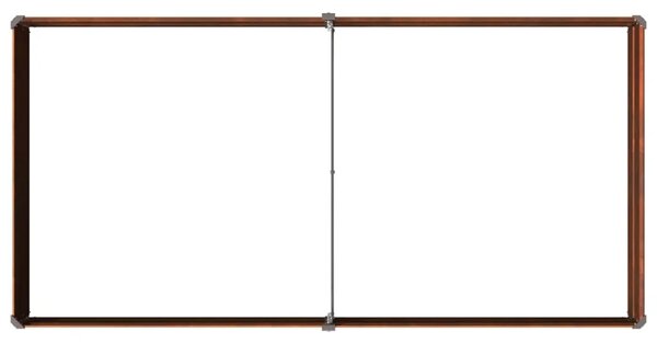 Povišeni vrtni krevet Rđa 160 x 80 x 24 cm corton - 160 x 80 x 24 cm Otporni čelik