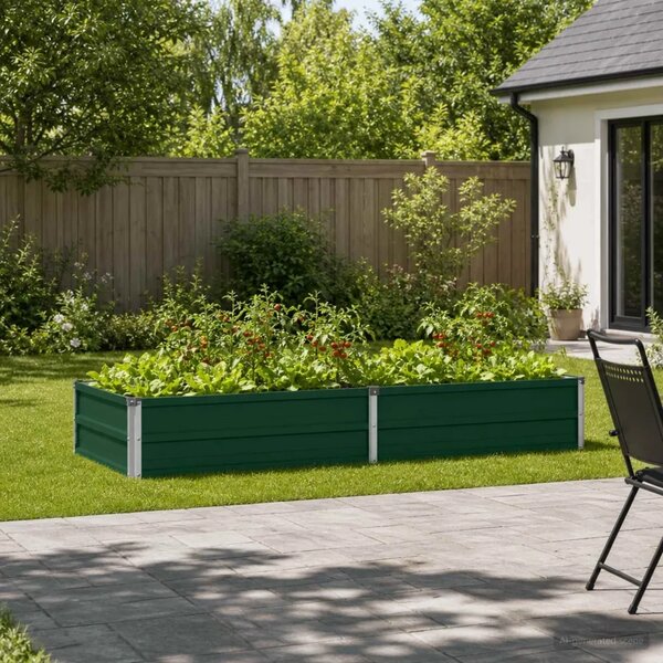 Povišeni vrtni krevet Zelena 160 x 80 x 24 cm - 160 x 80 x 24 cm Zelena