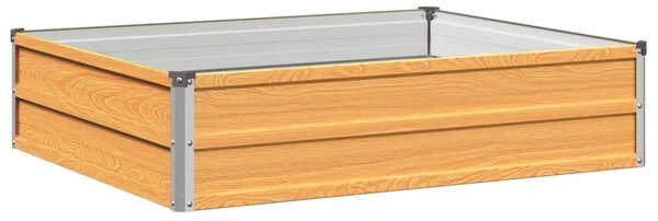 Povišeni vrtni krevet Prirodna 100 x 80 x 24 cm - 100 x 80 x 24 cm Prirodna