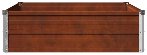 Povišeni vrtni krevet Rđa 100 x 80 x 24 cm corton - 100 x 80 x 24 cm Otporni čelik