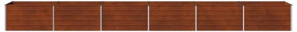 Povišeni vrtni krevet Rđa 600 x 80 x 55 cm corton - 600 x 80 x 55 cm Otporni čelik
