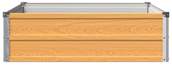Povišeni vrtni krevet Prirodna 100 x 80 x 24 cm - 100 x 80 x 24 cm Prirodna