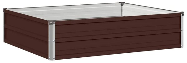 Povišeni vrtni krevet Smeđa 100 x 80 x 24 cm - 100 x 80 x 24 cm Smeđa