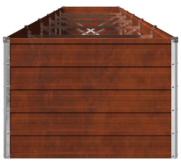 Povišeni vrtni krevet Rđa 480 x 80 x 55 cm corton - 480 x 80 x 55 cm Otporni čelik