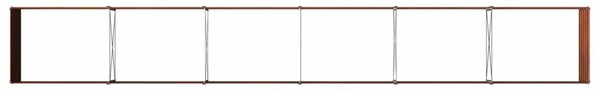 Povišeni vrtni krevet Rđa 600 x 80 x 55 cm corton - 600 x 80 x 55 cm Otporni čelik
