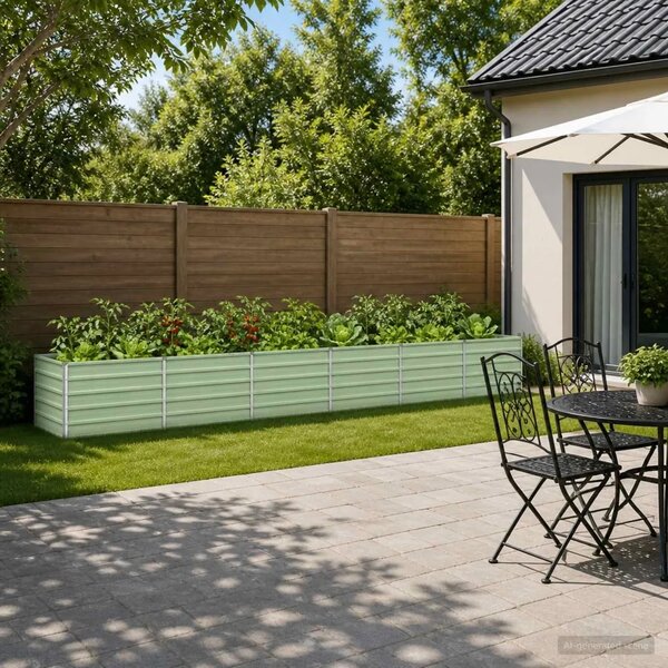 Povišeni vrtni krevet Pastelno zelena 480 x 80 x 55 cm - 480 x 80 x 55 cm Pastelno zelena