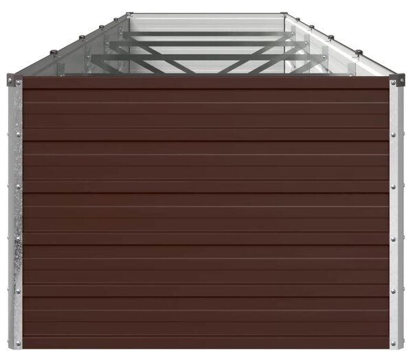 Povišeni vrtni krevet Smeđa 400 x 80 x 55 cm - 400 x 80 x 55 cm Smeđa