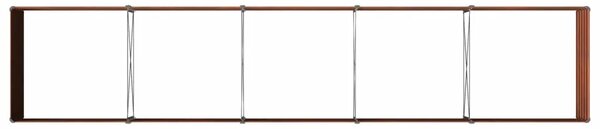Povišeni vrtni krevet Rđa 400 x 80 x 55 cm corton - 400 x 80 x 55 cm Otporni čelik