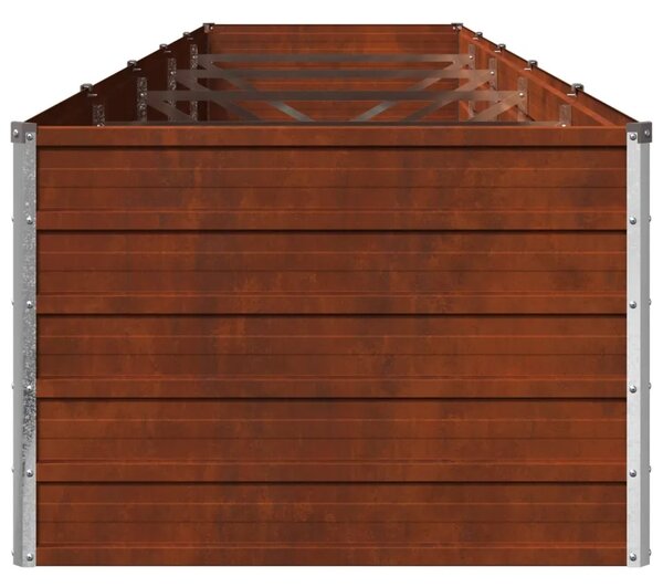 Povišeni vrtni krevet Rđa 400 x 80 x 55 cm corton - 400 x 80 x 55 cm Otporni čelik