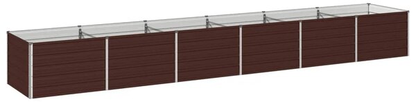 Povišeni vrtni krevet Smeđa 480 x 80 x 55 cm - 480 x 80 x 55 cm Smeđa