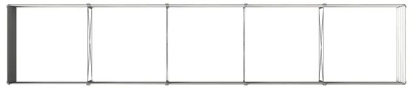 Povišeni vrtni krevet Crna 400 x 80 x 55 cm - 400 x 80 x 55 cm Crna