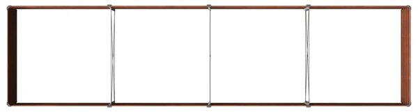 Povišeni vrtni krevet Rđa 320 x 80 x 55 cm corton - 320 x 80 x 55 cm Otporni čelik