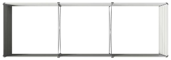 Povišeni vrtni krevet Siva 240 x 80 x 55 cm - 240 x 80 x 55 cm Siva