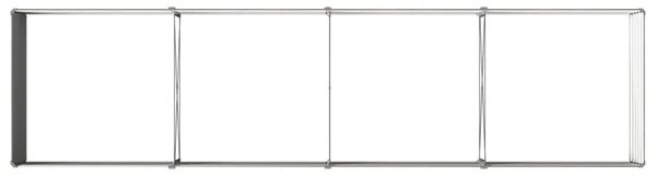 Povišeni vrtni krevet Crna 320 x 80 x 55 cm - 320 x 80 x 55 cm Crna
