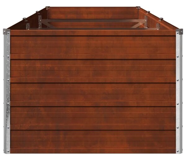Povišeni vrtni krevet Rđa 240 x 80 x 55 cm corton - 240 x 80 x 55 cm Otporni čelik