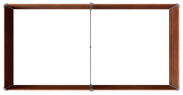 Povišeni vrtni krevet Rđa 160 x 80 x 55 cm corton - 160 x 80 x 55 cm Otporni čelik