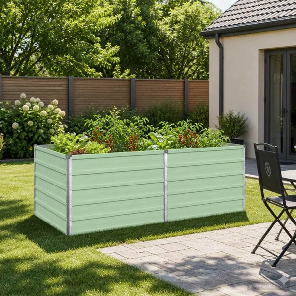 Povišeni vrtni krevet Pastelno zelena 160 x 80 x 55 cm - 160 x 80 x 55 cm Pastelno zelena
