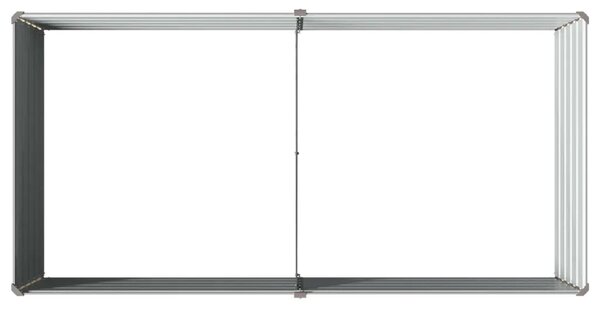 Povišeni vrtni krevet Siva 160 x 80 x 55 cm - 160 x 80 x 55 cm Siva