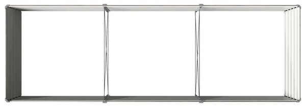 Povišeni vrtni krevet Crna 240 x 80 x 55 cm - 240 x 80 x 55 cm Crna