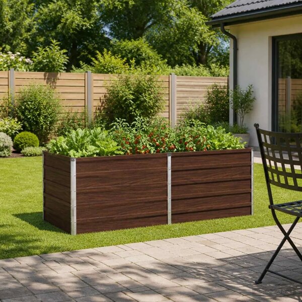Povišeni vrtni krevet Crna 160 x 80 x 55 cm - 160 x 80 x 55 cm Crna