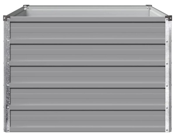Povišeni vrtni krevet Siva 100 x 80 x 55 cm - 100 x 80 x 55 cm Siva