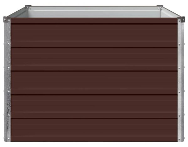 Povišeni vrtni krevet Smeđa 100 x 80 x 55 cm - 100 x 80 x 55 cm Smeđa