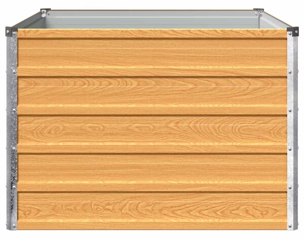 Povišeni vrtni krevet Prirodna 100 x 80 x 55 cm - 100 x 80 x 55 cm Prirodna