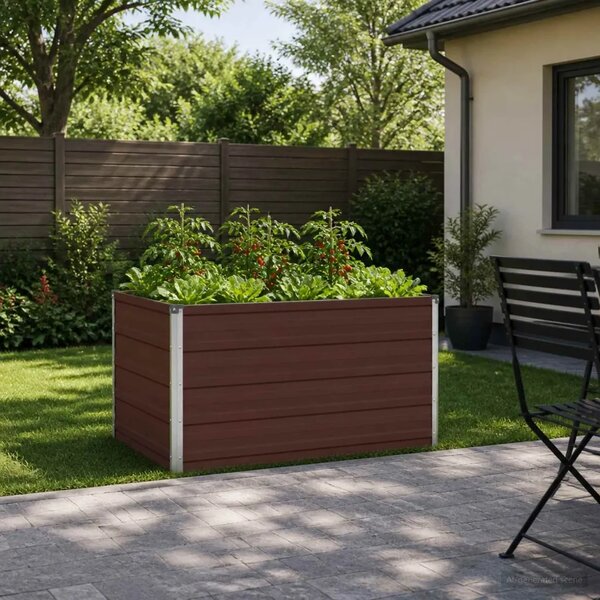 Povišeni vrtni krevet Smeđa 100 x 80 x 55 cm - 100 x 80 x 55 cm Smeđa