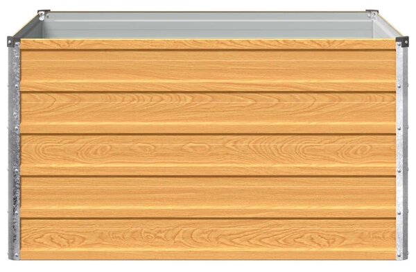 Povišeni vrtni krevet Prirodna 100 x 80 x 55 cm - 100 x 80 x 55 cm Prirodna