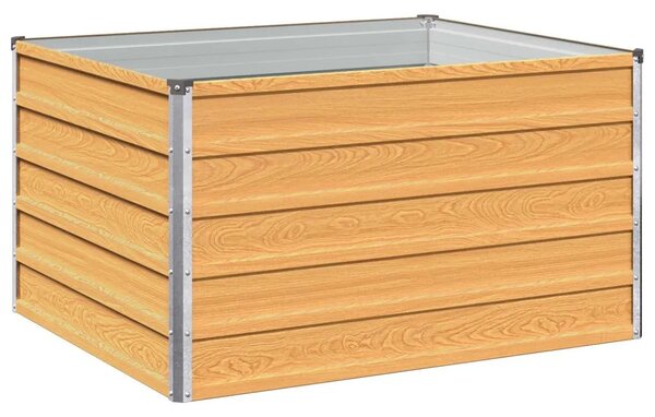 Povišeni vrtni krevet Prirodna 100 x 80 x 55 cm - 100 x 80 x 55 cm Prirodna