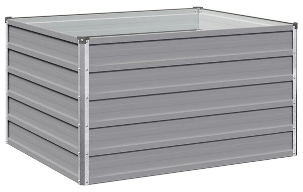 Povišeni vrtni krevet Siva 100 x 80 x 55 cm - 100 x 80 x 55 cm Siva