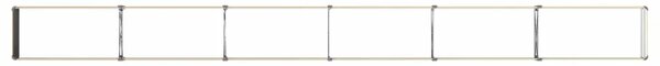 Povišeni vrtni krevet Prirodna 480 x 40 x 24 cm - 480 x 40 x 24 cm Prirodna