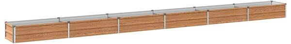 Povišeni vrtni krevet Drvena smeđa 480 x 40 x 24 cm - 480 x 40 x 24 cm Smeđa drvo