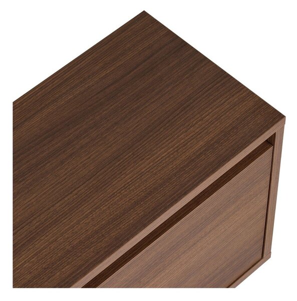 TV komoda u dekoru oraha u tamnoj prirodnoj boji 160x42x30 cm Sentinel – Kalune Design