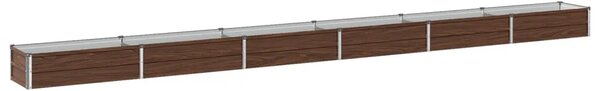 Povišeni vrtni krevet Crna 480 x 40 x 24 cm - 480 x 40 x 24 cm Crna