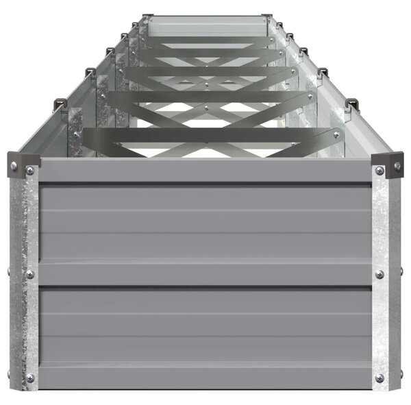 Povišeni vrtni krevet Siva 480 x 40 x 24 cm - 480 x 40 x 24 cm Siva
