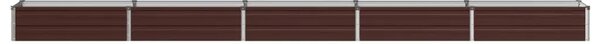 Povišeni vrtni krevet Smeđa 400 x 40 x 24 cm - 400 x 40 x 24 cm Smeđa
